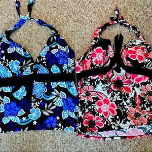 Takini bathing suit tops size 20.  Never worn. 2 tops included in this sale.